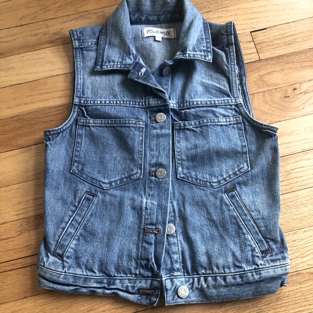 Women’s Madewell Denim Vest Size XXS